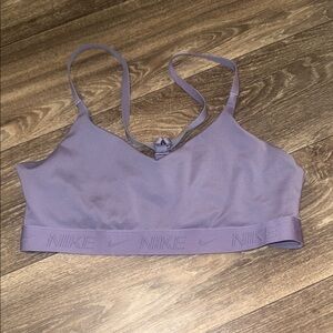 Nike Lavender Light-Impact Strappy Sports Bra